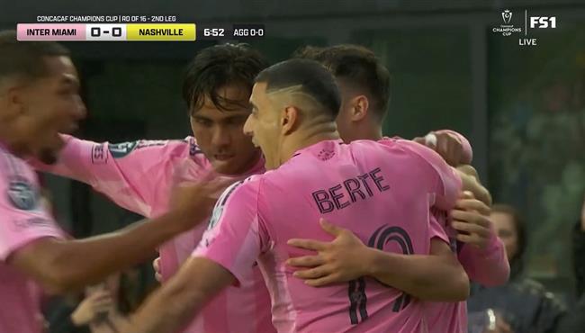 اهداف مباراة انتر ميامي وناشفيل 1 1 دوري أبطال كونكاكاف