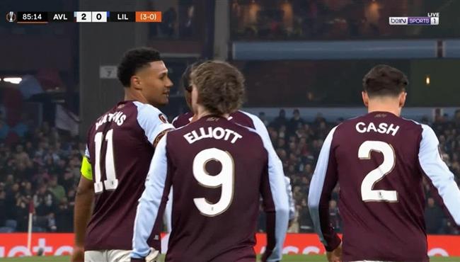 اهداف مباراة استون فيلا وليل في الدوري الاوروبي