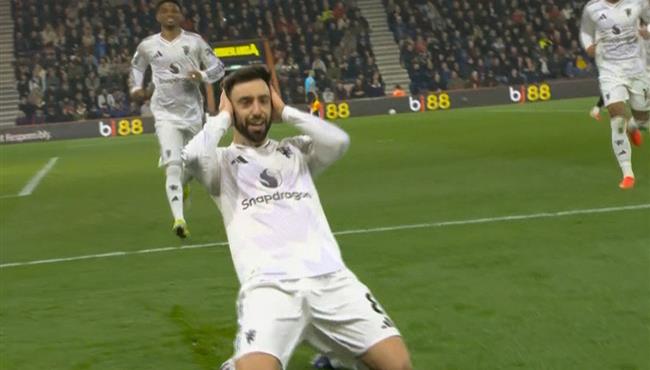 هدف برونو فيرنانديز في مرمي بورنموث بالدوري الانجليزي