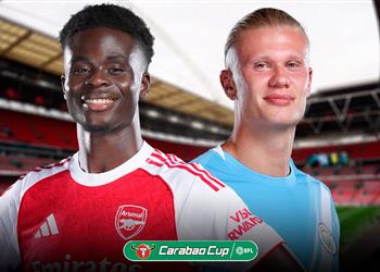 موعد والقناة الناقلة لمباراة مانشستر سيتي وآرسنال اليوم في نهائي كأس كاراباو والمعلق
