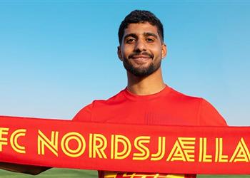 فيديو بطريقة رائعة إبراهيم عادل يسجل أول أهدافه مع نوردشيلاند الدنماركي