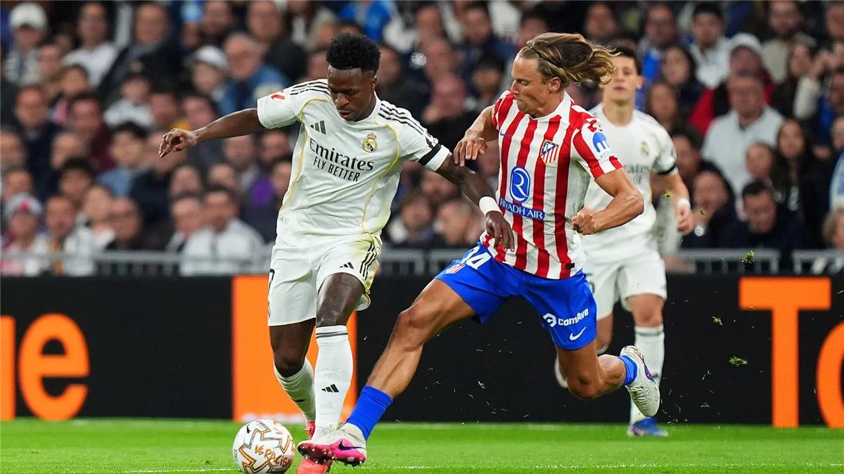 فيديو | في 3 دقائق.. فينيسيوس وفالفيردي يسجلان هدفين لـ ريال مدريد أمام أتلتيكو مدريد