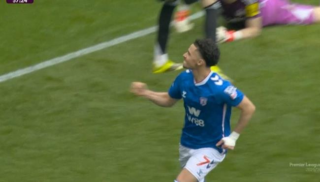 هدف شمس الدين طالبي في مرمي نيوكاسل بالدوري الانجليزي