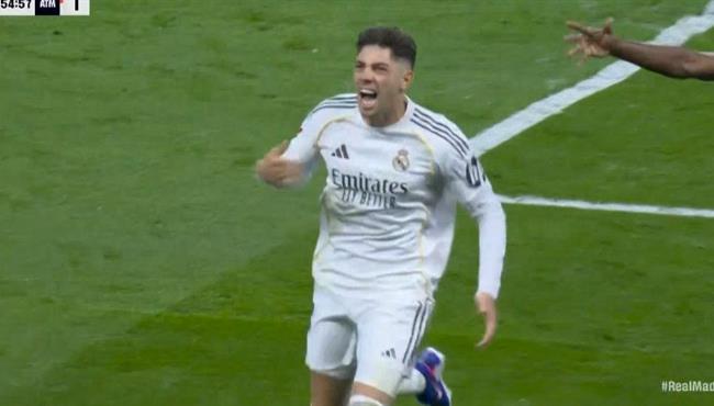 هدف فالفيردي في مرمي اتلتيكو مدريد بالدوري الاسباني