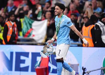 فيديو أول رد فعل من عمر مرموش بعد تتويج مانشستر سيتي بـ كأس كاراباو أمام آرسنال