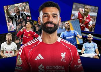 الجماهير الإنجليزية تختار أعظم مهاجم في تاريخ البريميرليج موقف محمد صلاح