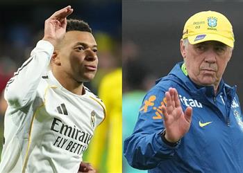 أنشيلوتي يحذر البرازيل من كيليان مبابي ويعلن غياب مدافع السيليساو أمام فرنسا