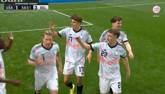هدف بلجيكا الثالث في مرمي امريكا .. مباراة ودية