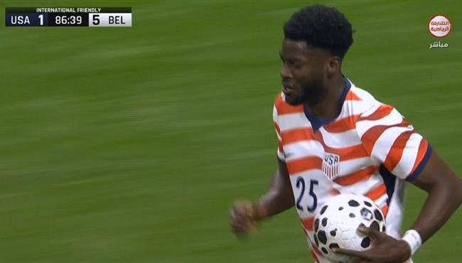 هدف امريكا الثاني في مرمي بلجيكا مباراة ودية
