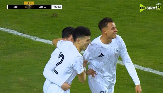 هدف انبي الرابع في مرمي بتروجيت بكأس الرابطة المصرية