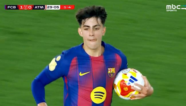 هدف برشلونة الاول في مرمي اتلتيكو مدريد بنصف نهائي كأس ملك اسبانيا