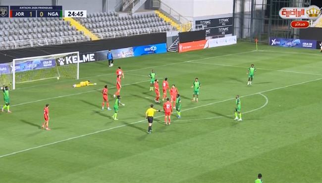 هدف تعادل نيجيريا مع الاردن 1 1 مباراة ودية