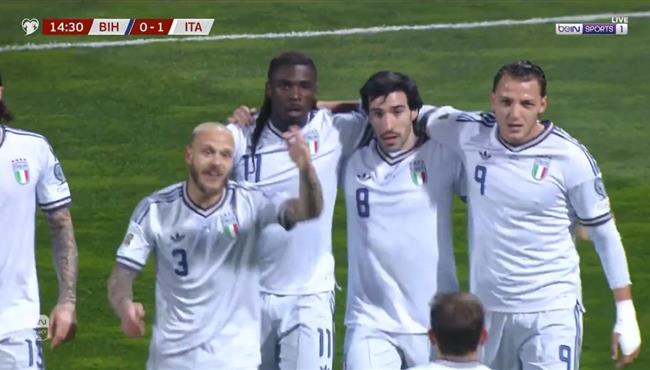 اهداف مباراة ايطاليا والبوسنة والهرسك في تصفيات كأس العالم