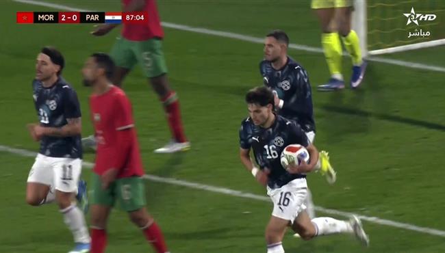 هدف باراجواي في مرمي المغرب مباراة ودية