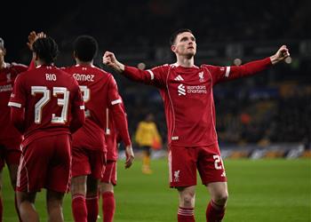 فيديو روبرتسون يسجل هدف ليفربول الأول أمام ولفرهامبتون