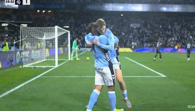 هدف تعادل سيلتا فيجو مع ريال مدريد 1 1 الدوري الاسباني