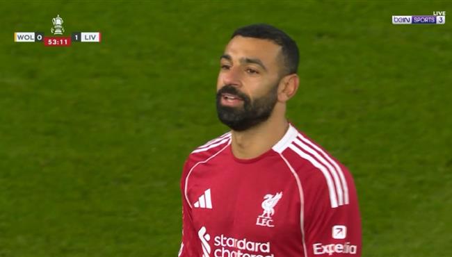 هدف محمد صلاح في مرمي ولفرهامبتون بكاس الاتحاد الانجليزي