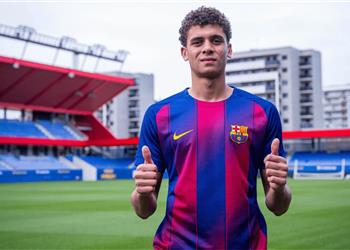 مدرب برشلونة أتلتيك يتغنى بـ حمزة عبد الكريم قبل ظهوره الأول مع الفريق