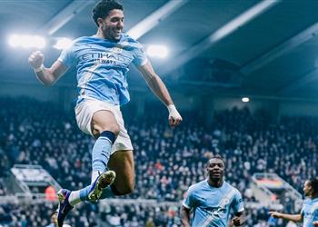 عمر مرموش يواصل التألق ويسجل هدف مانشستر سيتي الثالث أمام نيوكاسل