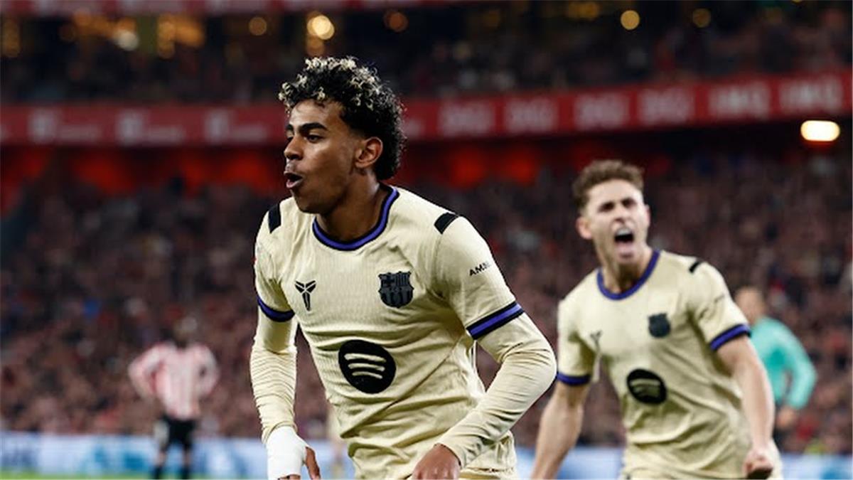 في الكورة : فيديو | لامين يامال يسجل هدف برشلونة الأول أمام أتلتيك بلباو