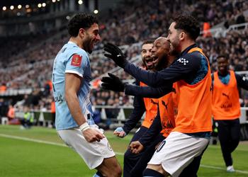 فيديو ماذا قدم عمر مرموش في مباراة مانشستر سيتي ونيوكاسل بـ كأس الاتحاد الإنجليزي