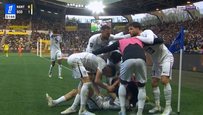 هدف فوز انجيه علي نانت 1 0 الدوري الفرنسي