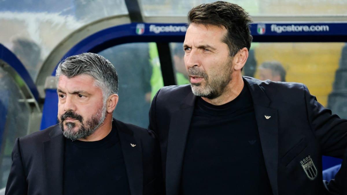 بوفون يعلن مصير جاتوزو مع إيطاليا بعد فشل التأهل لكأس العالم 