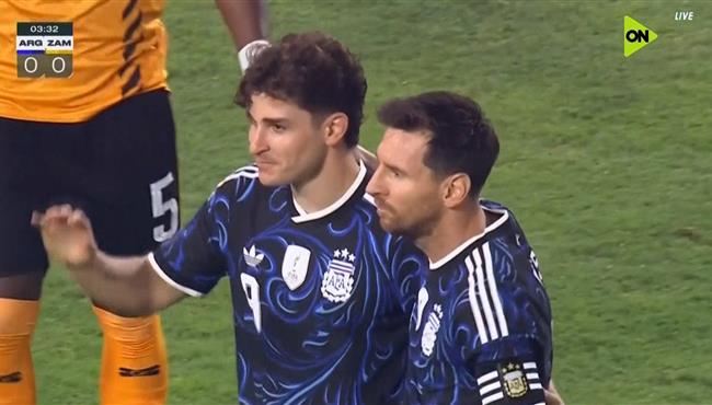 هدف الارجنتين الاول في زامبيا اسيست ميسي