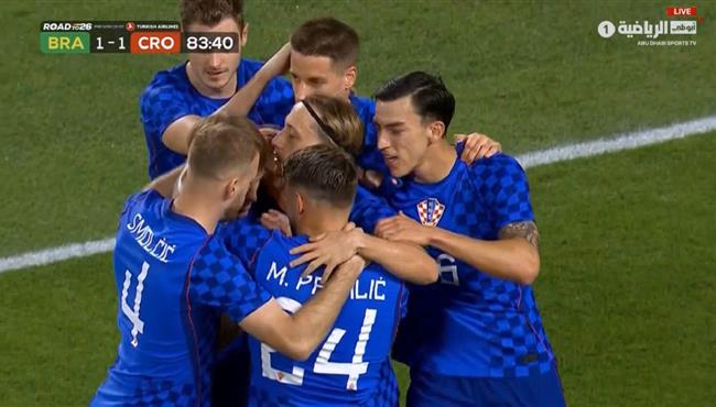 هدف تعادل كرواتيا مع البرازيل 1 1 مباراة ودية