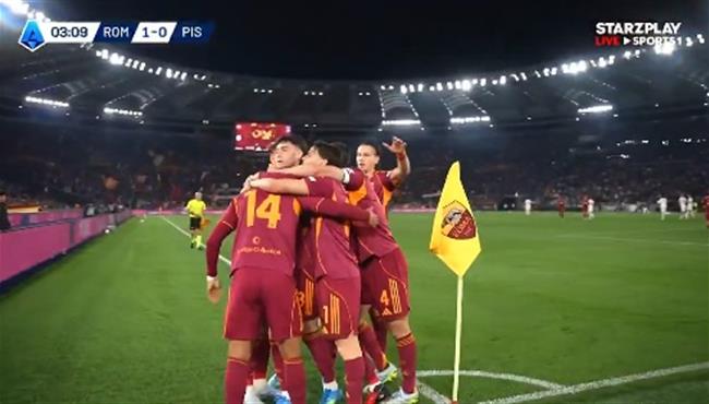 اهداف مباراة روما وبيزا 3 0 الدوري الايطالي