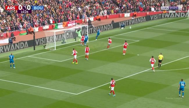 اهداف مباراة ارسنال وبورنموث في الدوري الانجليزي