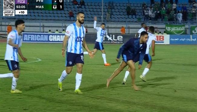 هدف تعادل بيراميدز مع المصري 1 1 مروان حمدي