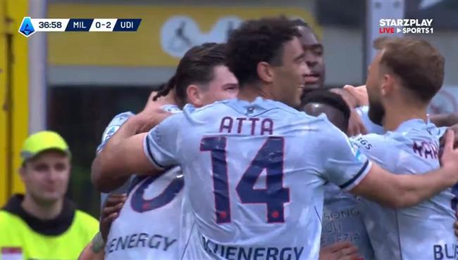 اهداف مباراة ميلان واودينيزي 0 3 الدوري الايطالي