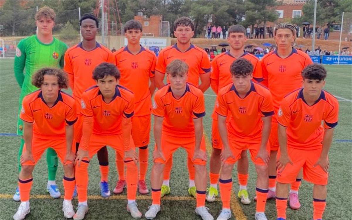 حمزة عبد الكريم يغيب مجددًا وبرشلونة يهزم ساباديل بثلاثية في الدوري الإسباني للشباب