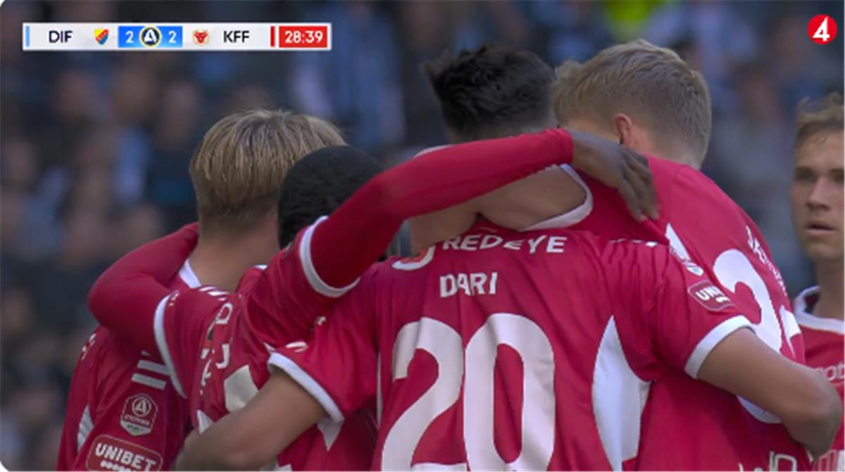 فيديو| أشرف داري يسجل ويشارك في هزيمة كالمار بـ الدوري السويدي