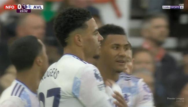 اهداف مباراة استون فيلا ونوتينجهام فورست 1 1 الدوري الانجليزي