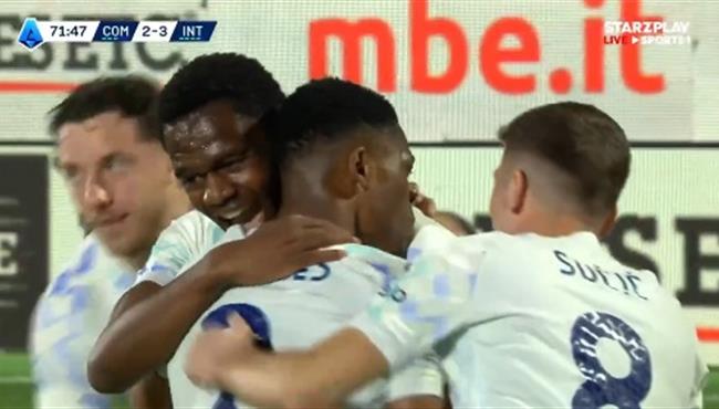 اهداف مباراة انتر ميلان وكومو 4 3 الدوري الايطالي