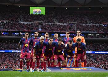 فيديو لاعب برشلونة يغادر مباراة أتلتيكو مدريد بالبطاقة الحمراء