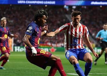 صور أتلتيكو مدريد يسخر من لامين يامال بعد إقصاء برشلونة من دوري أبطال أوروبا
