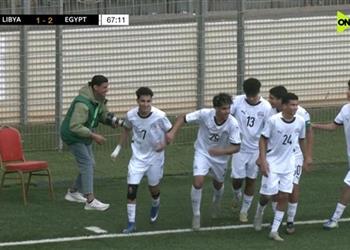 فيديو محمد جمال يسجل هدف مصر الثاني أمام ليبيا