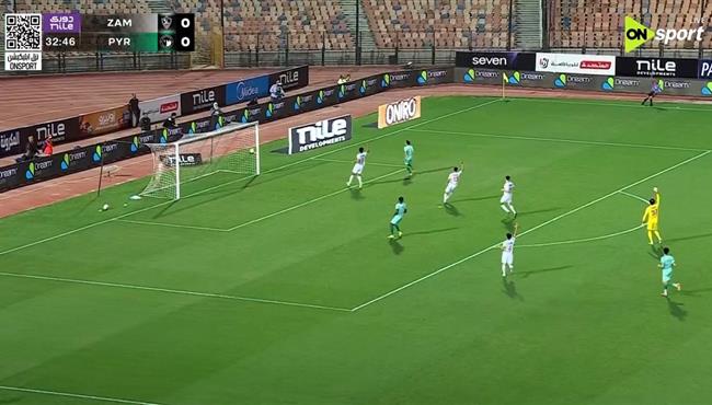 هدف بيراميدز الملغي امام الزمالك بالدوري المصري