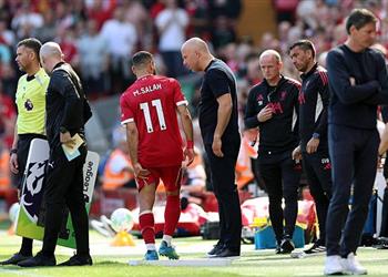 جيرارد إصابة محمد صلاح ضد كريستال بالاس محزنة للغاية وأتمنى ألا تكون خطيرة