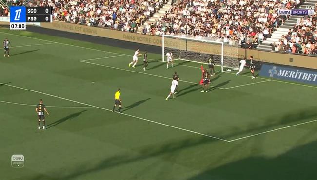 هدف باريس سان جيرمان الاول في مرمي انجيه بالدوري الفرنسي