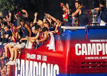 قبل الحسم برشلونة يضع خطة احتفالية لقب الدوري الإسباني