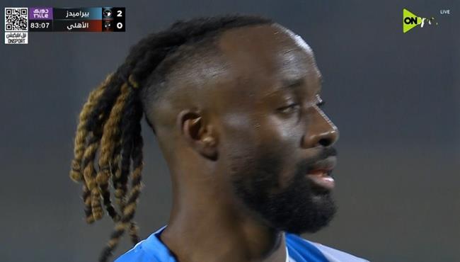 هدف فيستون مايلي الثاني في مرمي الاهلي بالدوري المصري