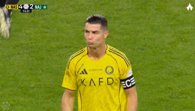 هدف رونالدو الثاني في مرمي النجمه بالدوري السعودي