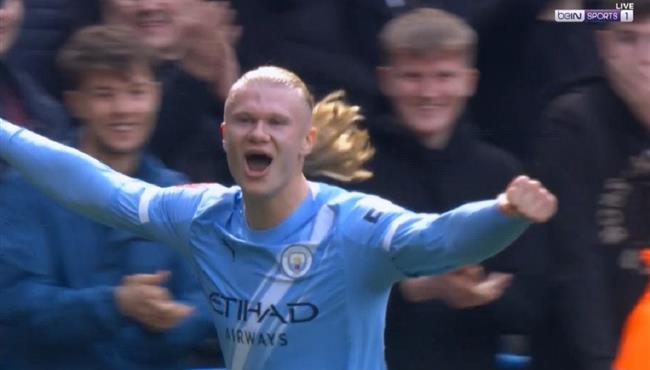 هدف هالاند الاول في مرمي ليفربول بكأس الاتحاد الانجليزي