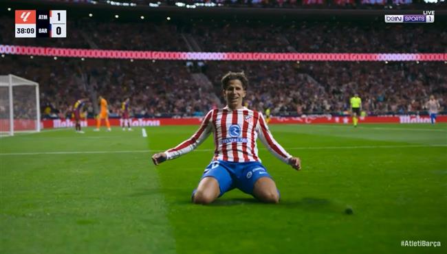 هدف اتلتيكو مدريد الاول في مرمي برشلونة بالدوري الاسباني