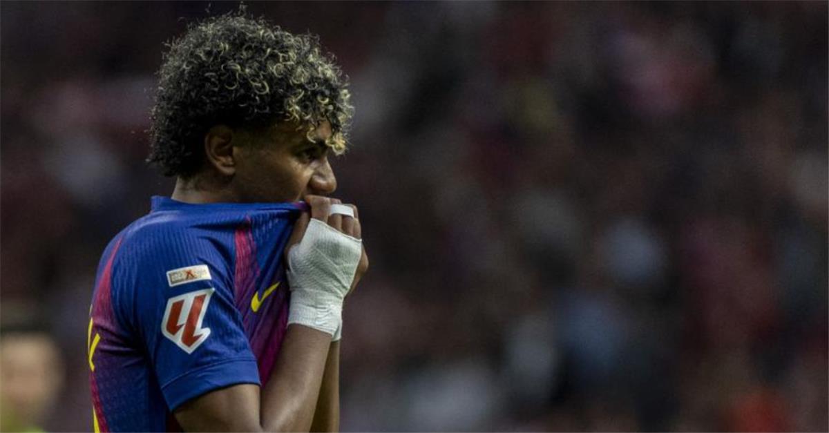 السبب المحتمل لغضب لامين يامال في نهاية مباراة برشلونة وأتلتيكو مدريد