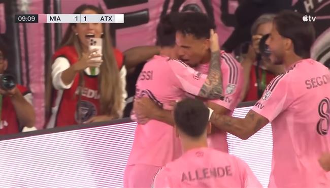 اهداف مباراة انتر ميامي واستين 2 2 الدوري الامريكي